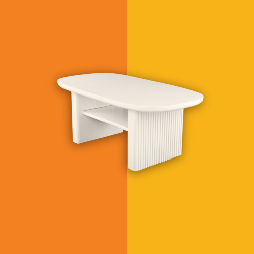 Thicky Legs Coffee Table [Pearl White]